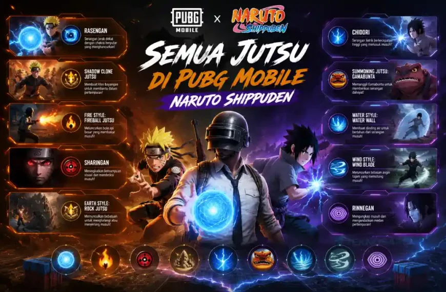 Jutsu PUBG Mobile x Naruto Shippuden
